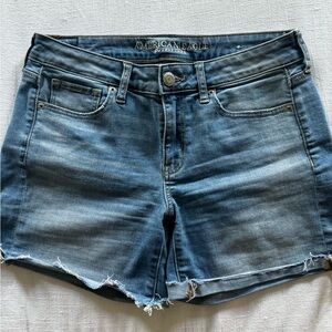 American Eagle Midi Stretch Jean Shorts